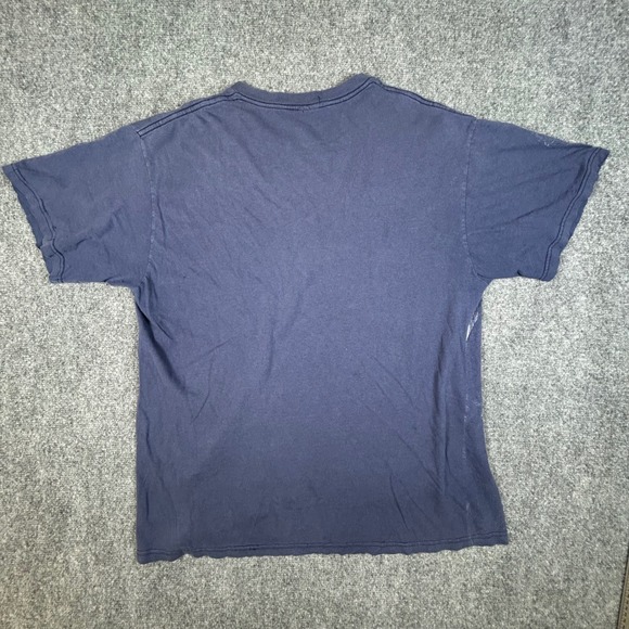 Rainforest Cafe Vintage Graphic T-Shirt Navy Blue Jungle Animal Print Mens XL - Picture 6 of 6